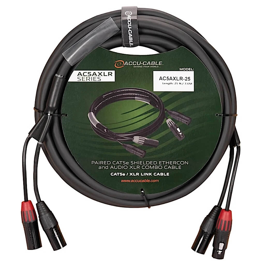 ADJ Accu-Cable AC5AXLR-25 - Network and Audio XLR Combo Link Cable