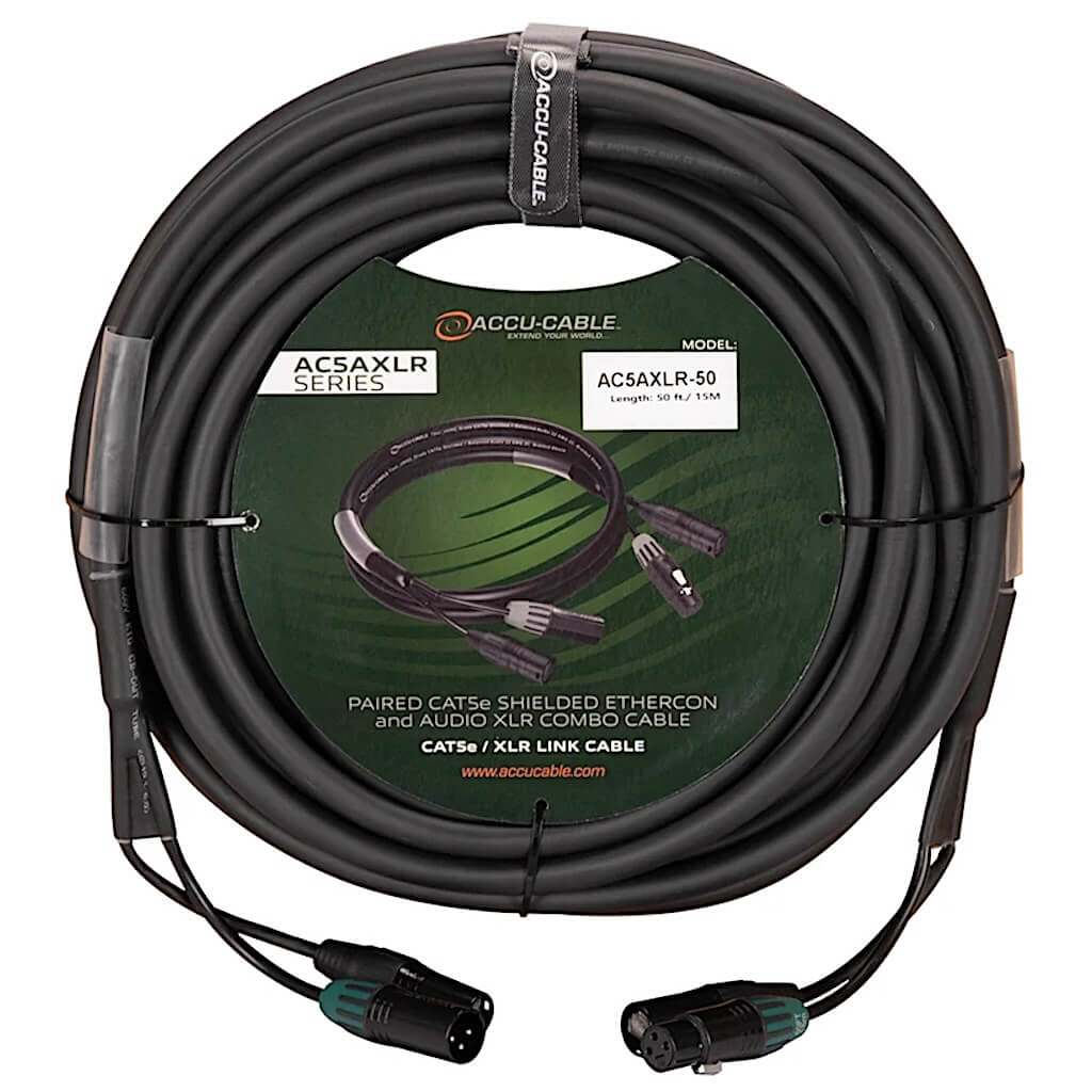 ADJ Accu-Cable AC5AXLR-50 - Network and Audio XLR Combo Link Cable