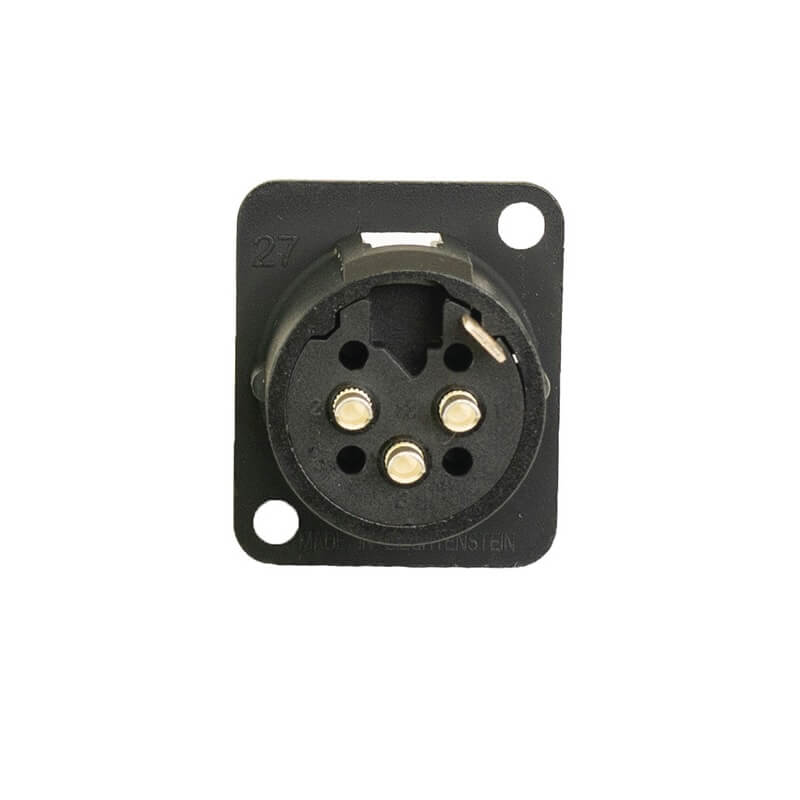 Ace Backstage C-15103 - Connectrix Male XLR 3-Pin Solder Connector, rear
