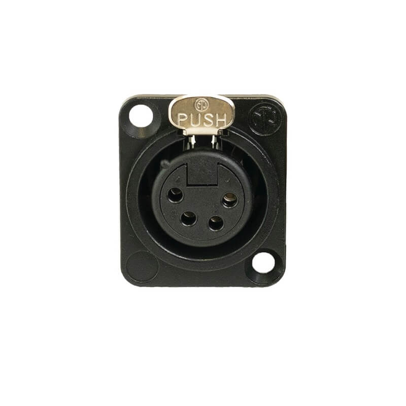 Ace Backstage C-15105 - Connectrix Female XLR 4-Pin Solder Connector, front