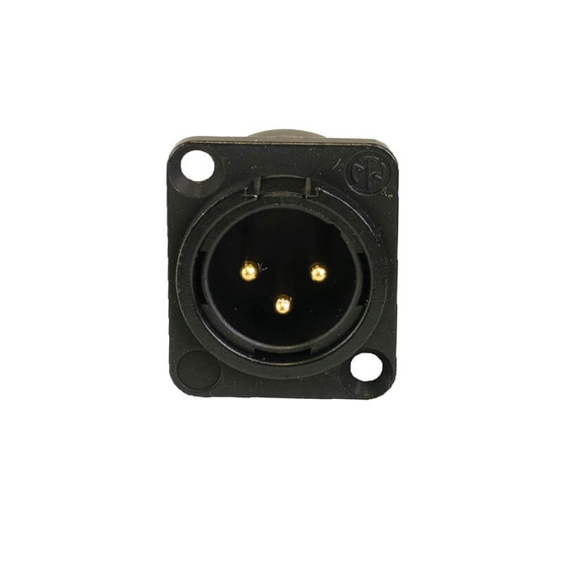 Ace Backstage C-15129 - Connectrix Male XLR 3-Pin Screw Connector, front