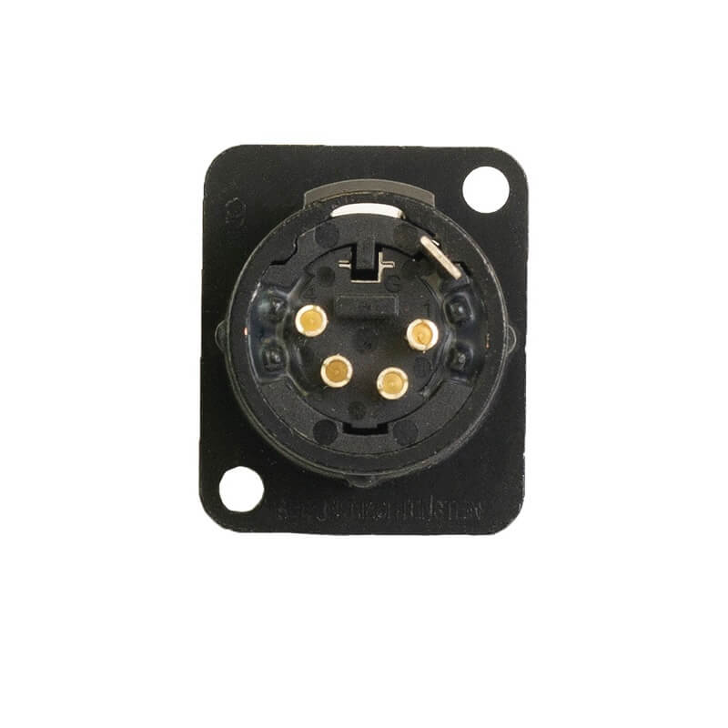 Ace Backstage C-15139 - Connectrix Male XLR 4-Pin Solder Connector, rear