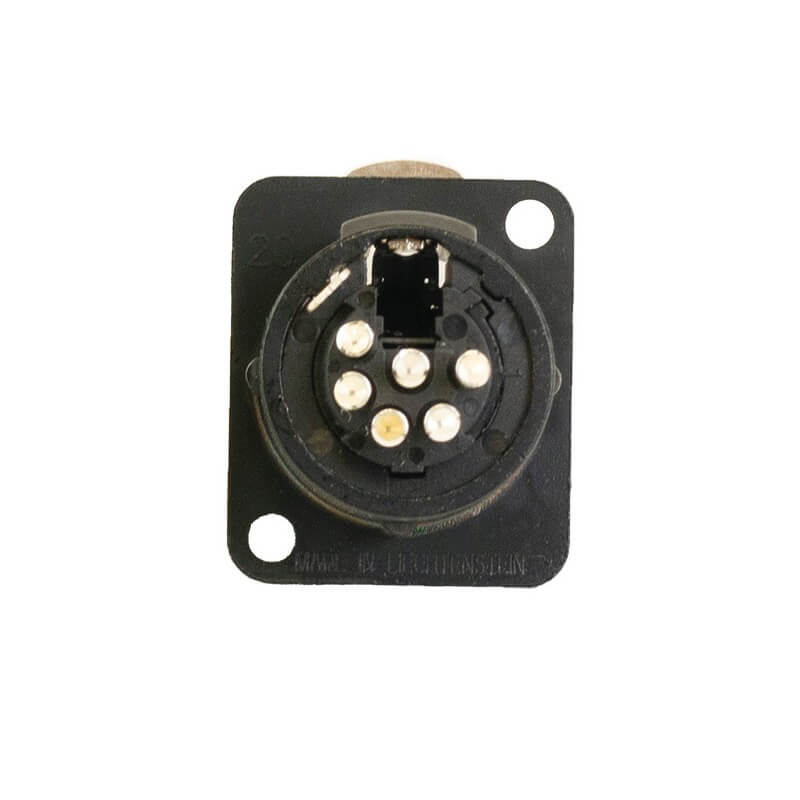 Ace Backstage C-15140 - Connectrix Female XLR 6-Pin Solder Connector, rear