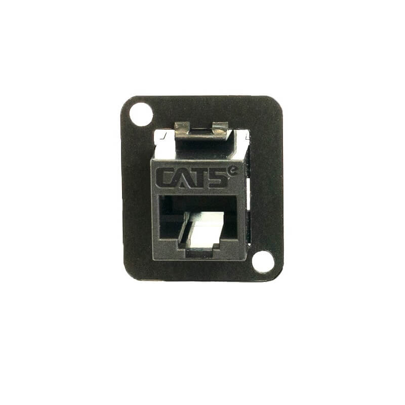 Ace Backstage C-25116 - Connectrix RJ45 Cat5e Feed Thru Connector, front