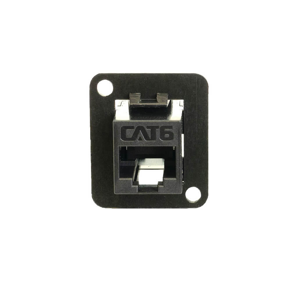 Ace Backstage C-25136 - Connectrix RJ45 Cat6 Feed Thru Connector, front