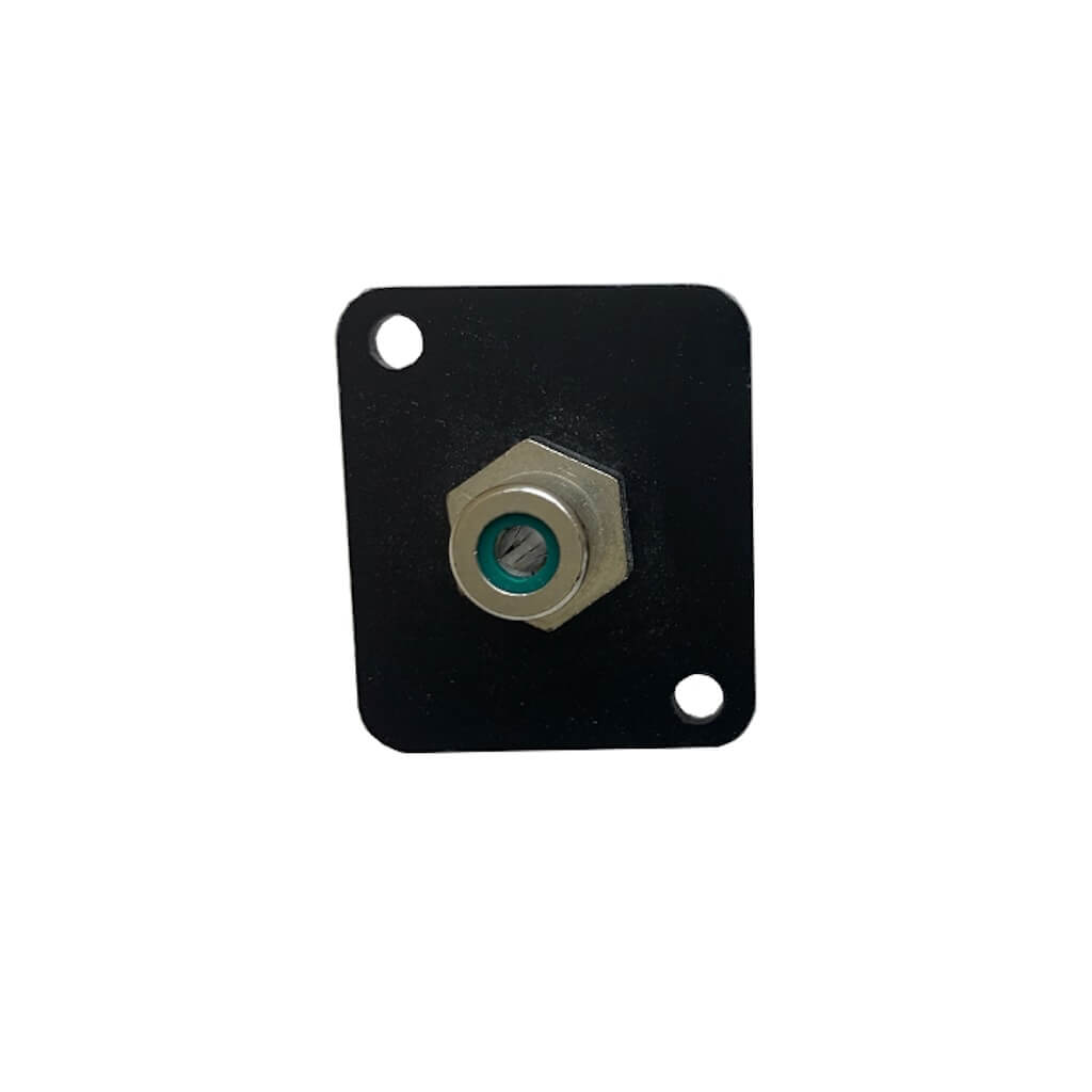 Ace Backstage C-25141 - Connectrix RCA Feed Thru Green Connector, front