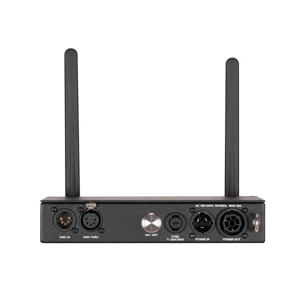 ADJ Aria X2 TB - AC or Battery Powered Wireless DMX Transceiver, rear