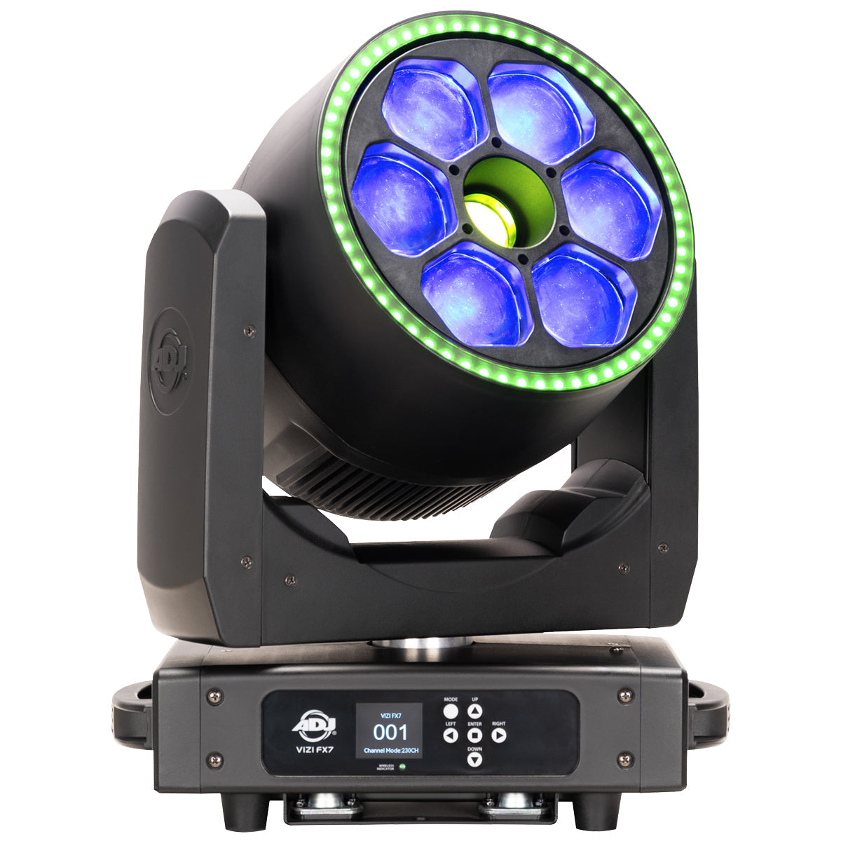 ADJ Vizi FX7 - LED Moving Head Beam/Wash/Kaleidoscope with FX Ring, angle