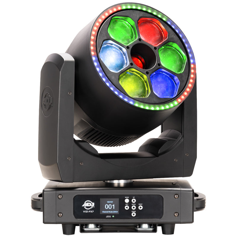 ADJ Vizi FX7 - LED Moving Head Beam/Wash/Kaleidoscope with FX Ring, RGBL