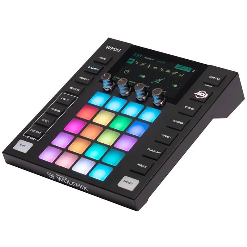 ADJ WMX1 MK3 - 2 Universe Stand-Alone DMX Lighting Controller, angled left