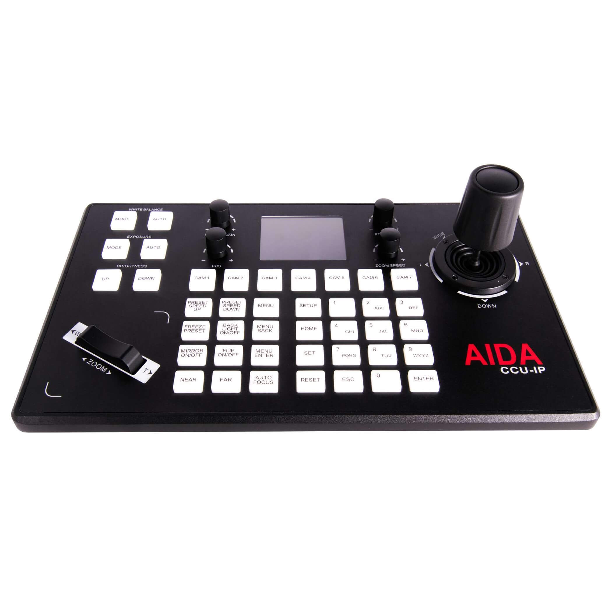 AIDA Imaging CCU-IP - VISCA Serial and IP PTZ Camera Controller, top