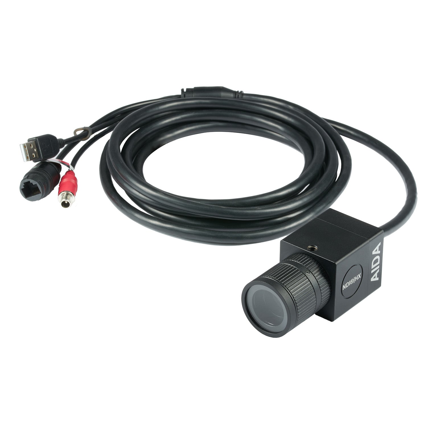 AIDA Imaging HD-NDI-VF - HD NDI|HX POV Camera, Vari-focal Lens, cable