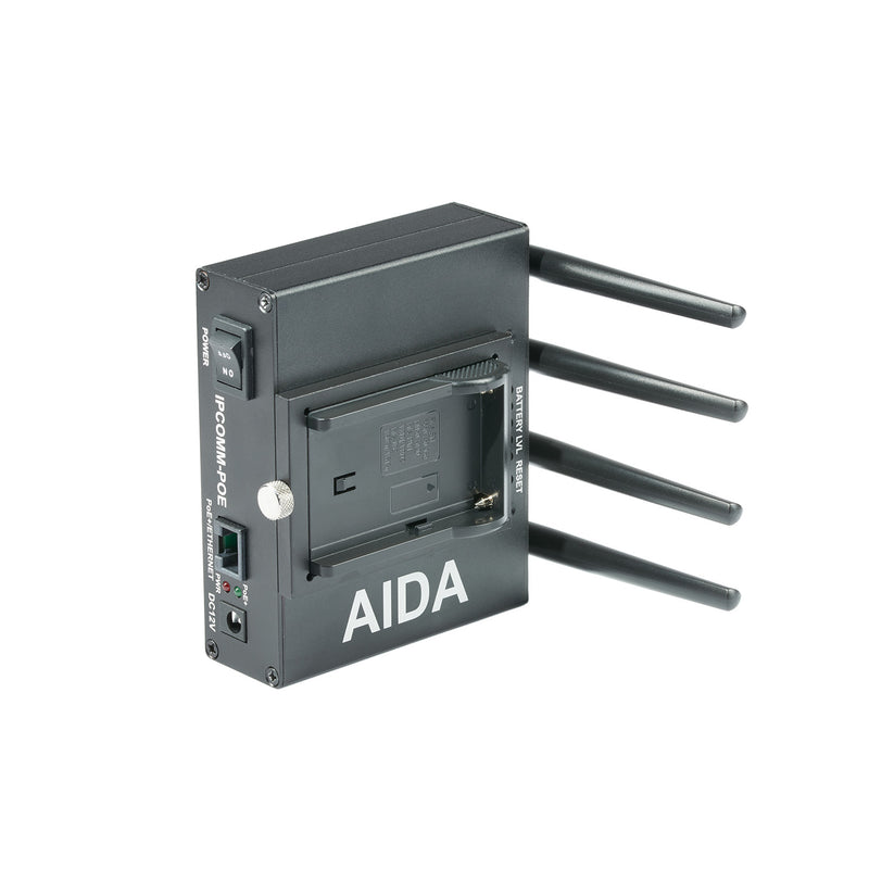 AIDA Imaging IPCOMM-POE - Portable Wireless Video Transmitter with PoE, vertical mount