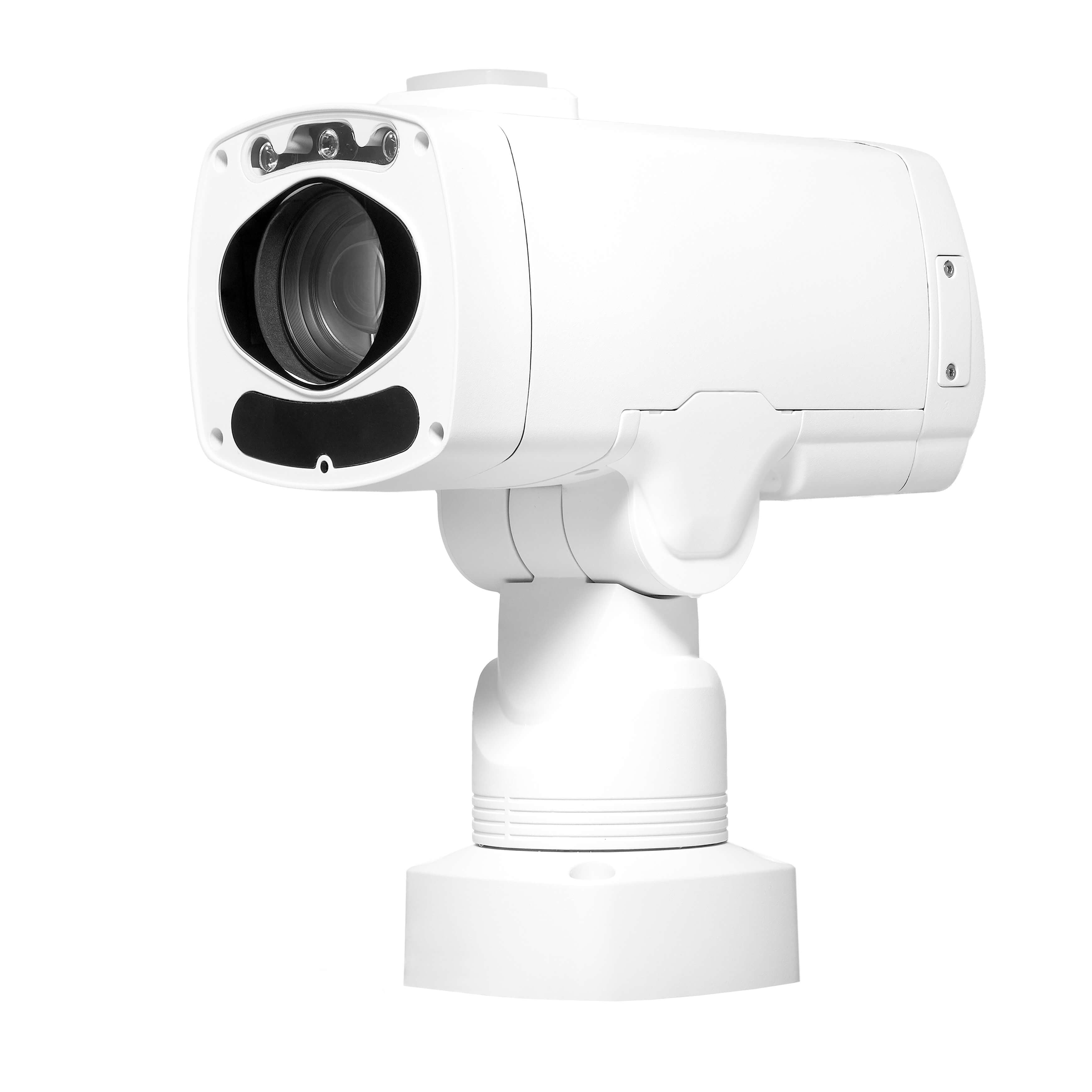 AIDA Imaging PTZ4KWP-NDI3-X30 - 4K Weatherproof PTZ Camera with NDI, angled