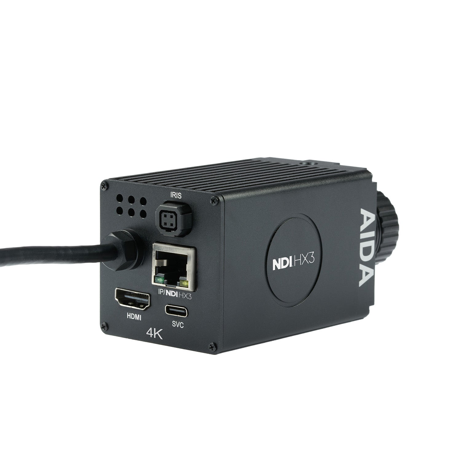 AIDA Imaging UHD-NDI3-300 - UHD 4K/60 NDI|HX3 HDMI POV Camera, rear angle