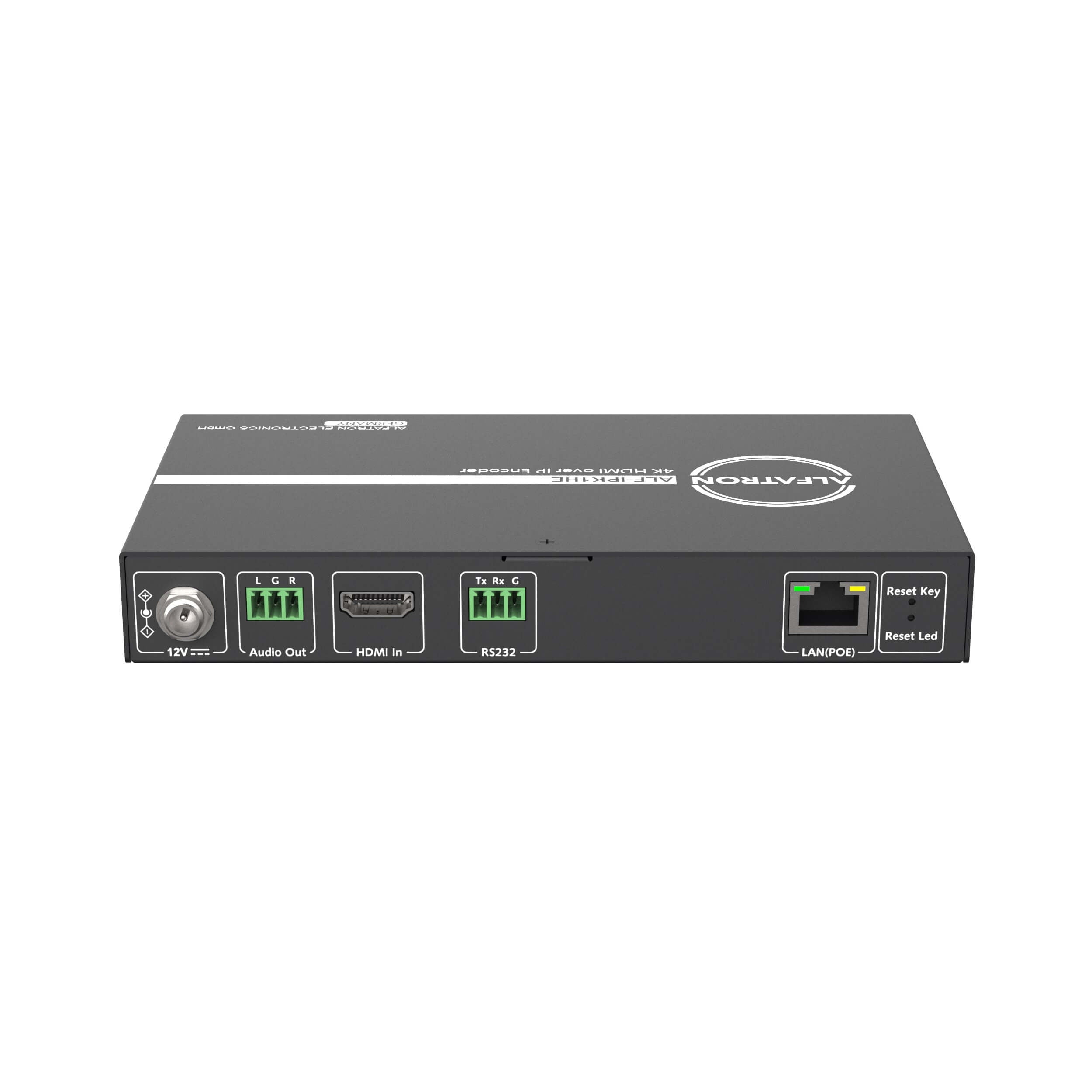 Alfatron IPK1HE - 4K AV Over IP Encoder, rear