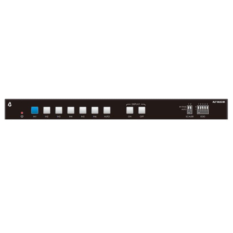 Alfatron WUK6-8K - 4x1 8K HDMI Switcher with Audio De-Embedding, front