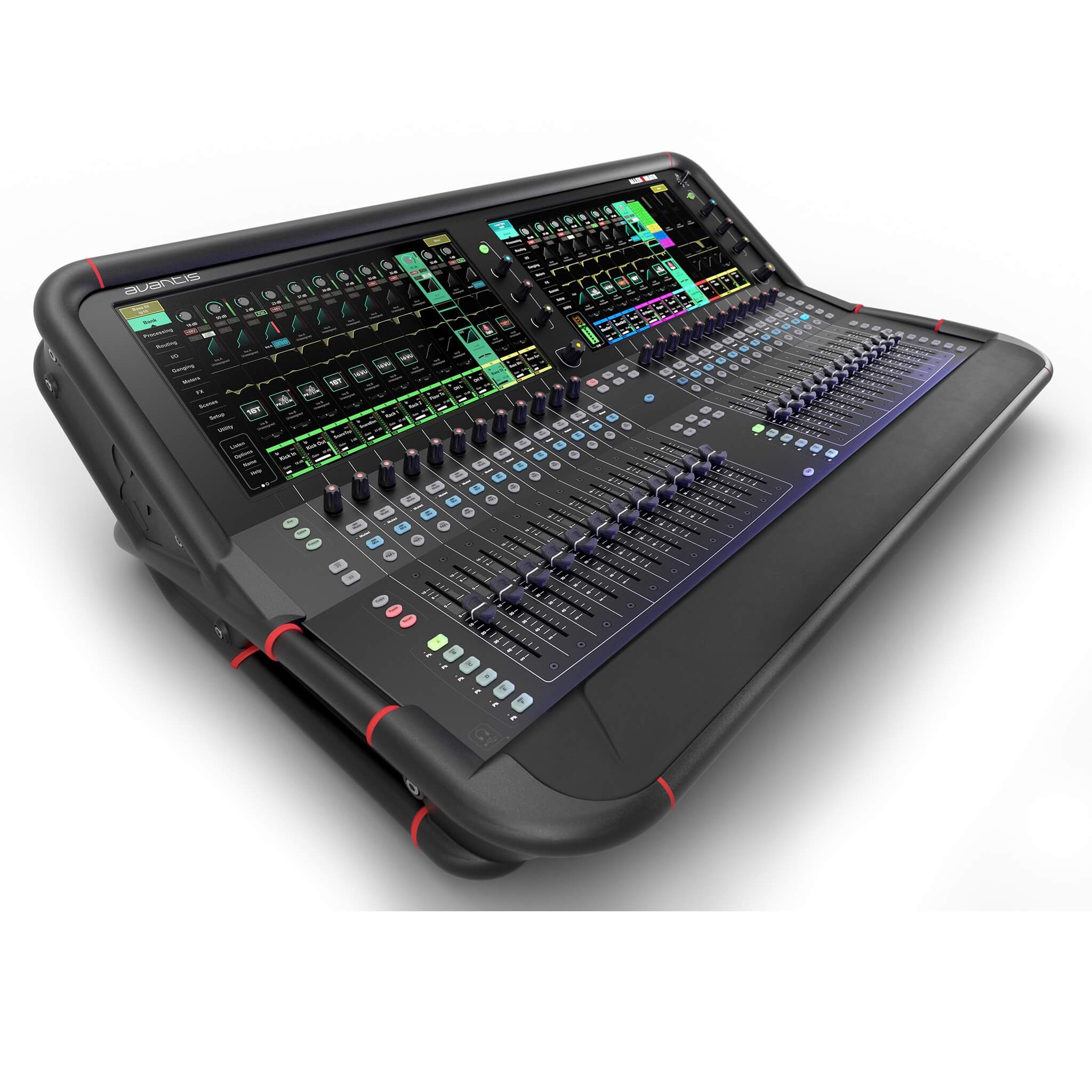 Allen & Heath Avantis - 64-channel 96kHz Digital Mixer with 24 Faders, right angle view