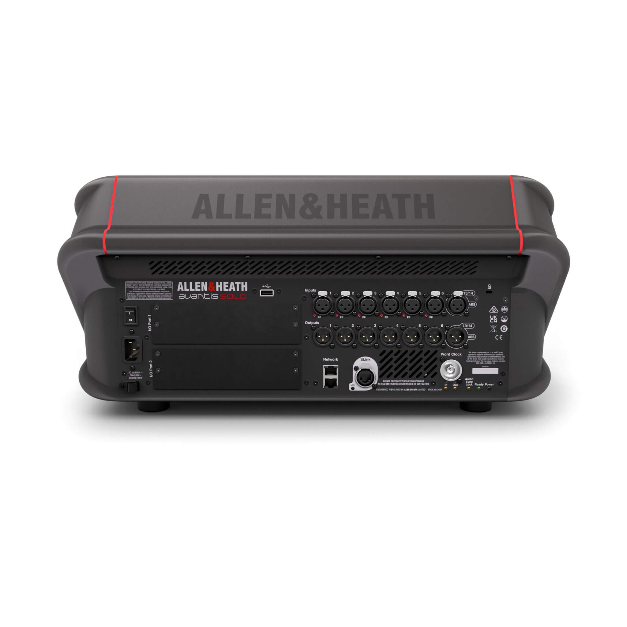 Allen & Heath Avantis Solo - 64-channel 96kHz Digital Mixer, rear