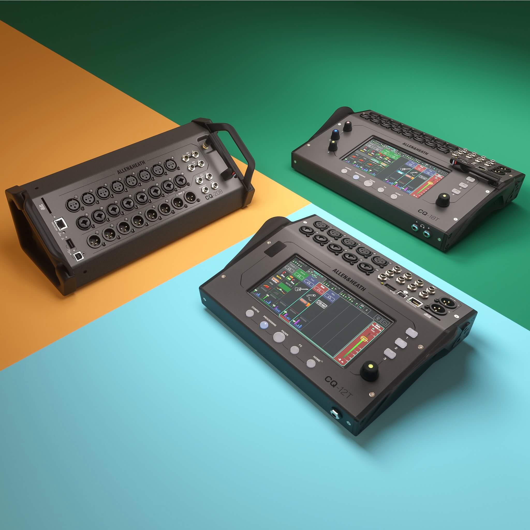 Allen & Heath CQ-12T - Ultra-Compact 10-Channel Digital Mixer
