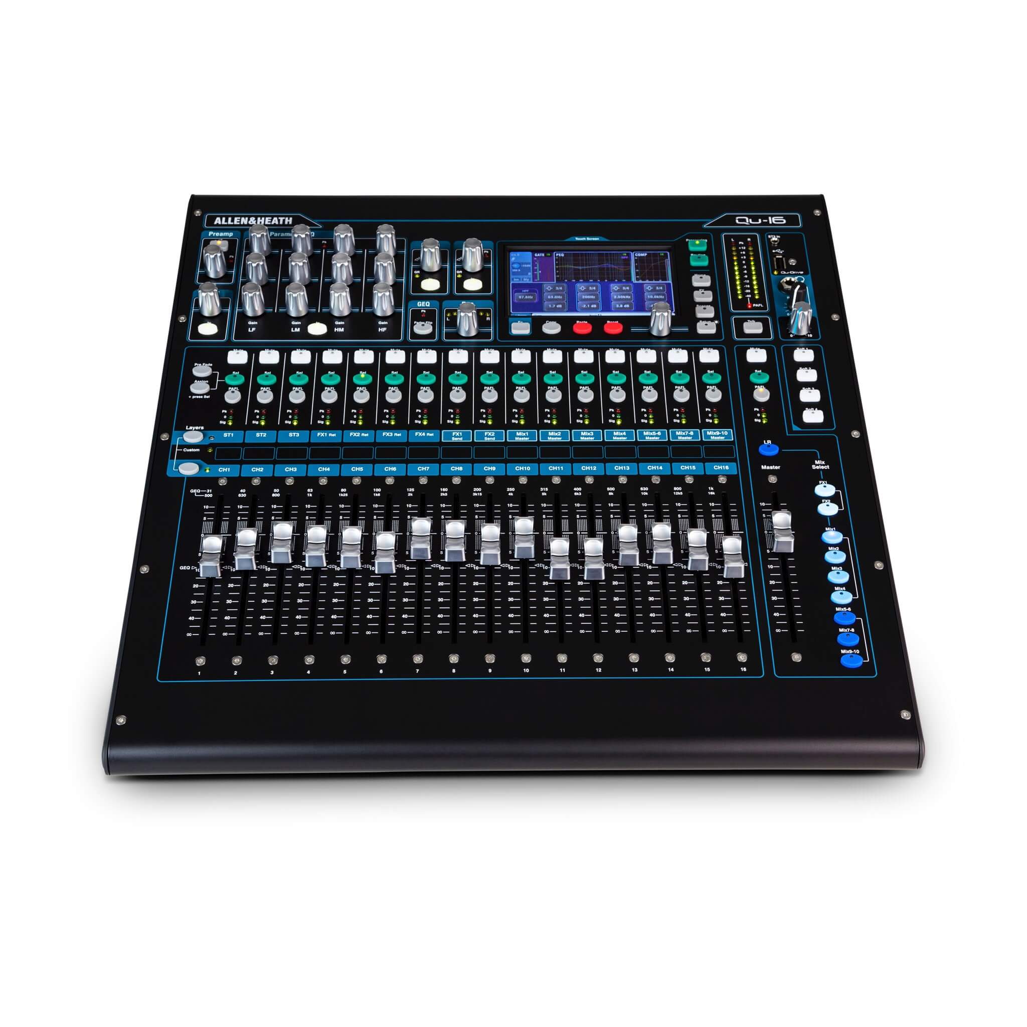 Allen & Heath Qu-16 - 16-Channel Rackmountable Digital Mixer
