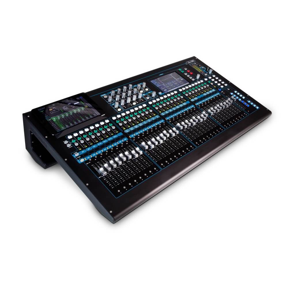 Allen & Heath Qu-32 - 32-Channel Digital Mixer, right angle shown with optional iPad