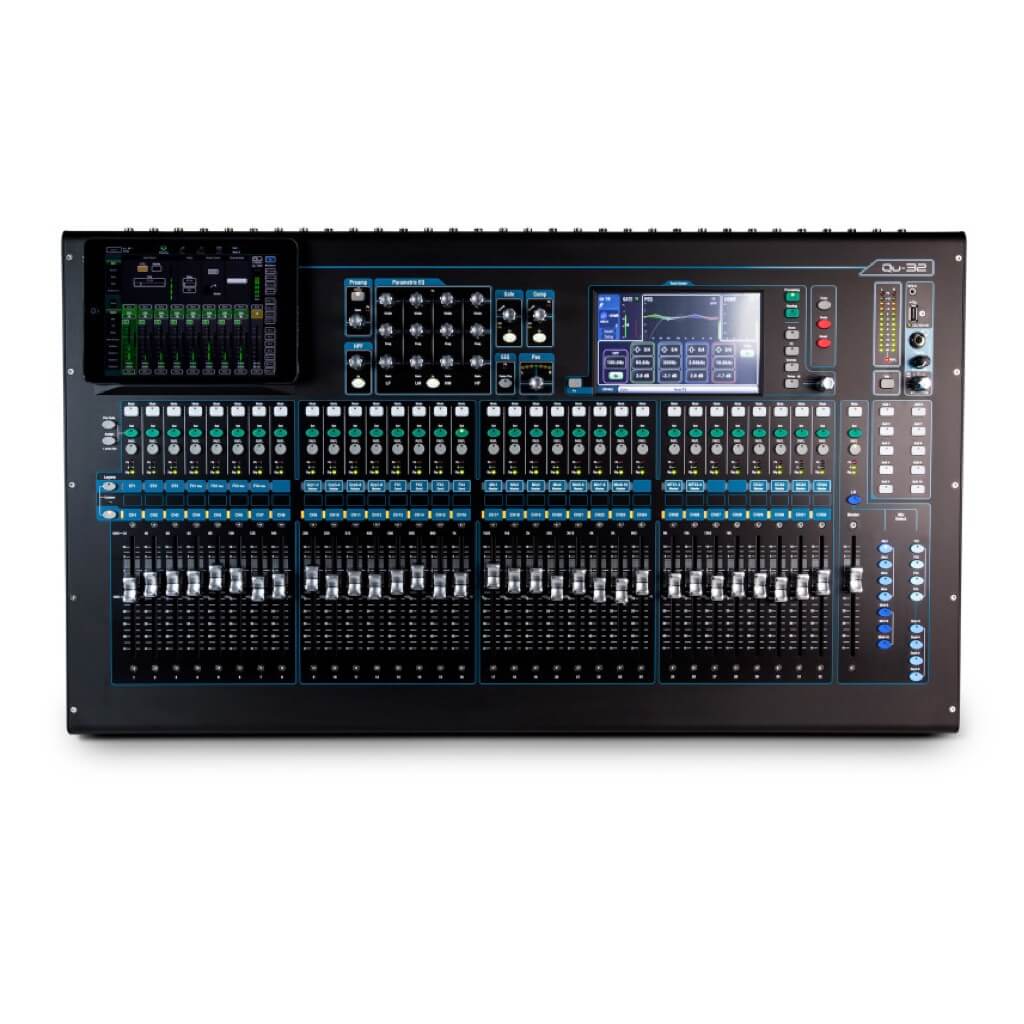 Allen & Heath Qu-32 - 32-Channel Digital Mixer, top shown with optional iPad
