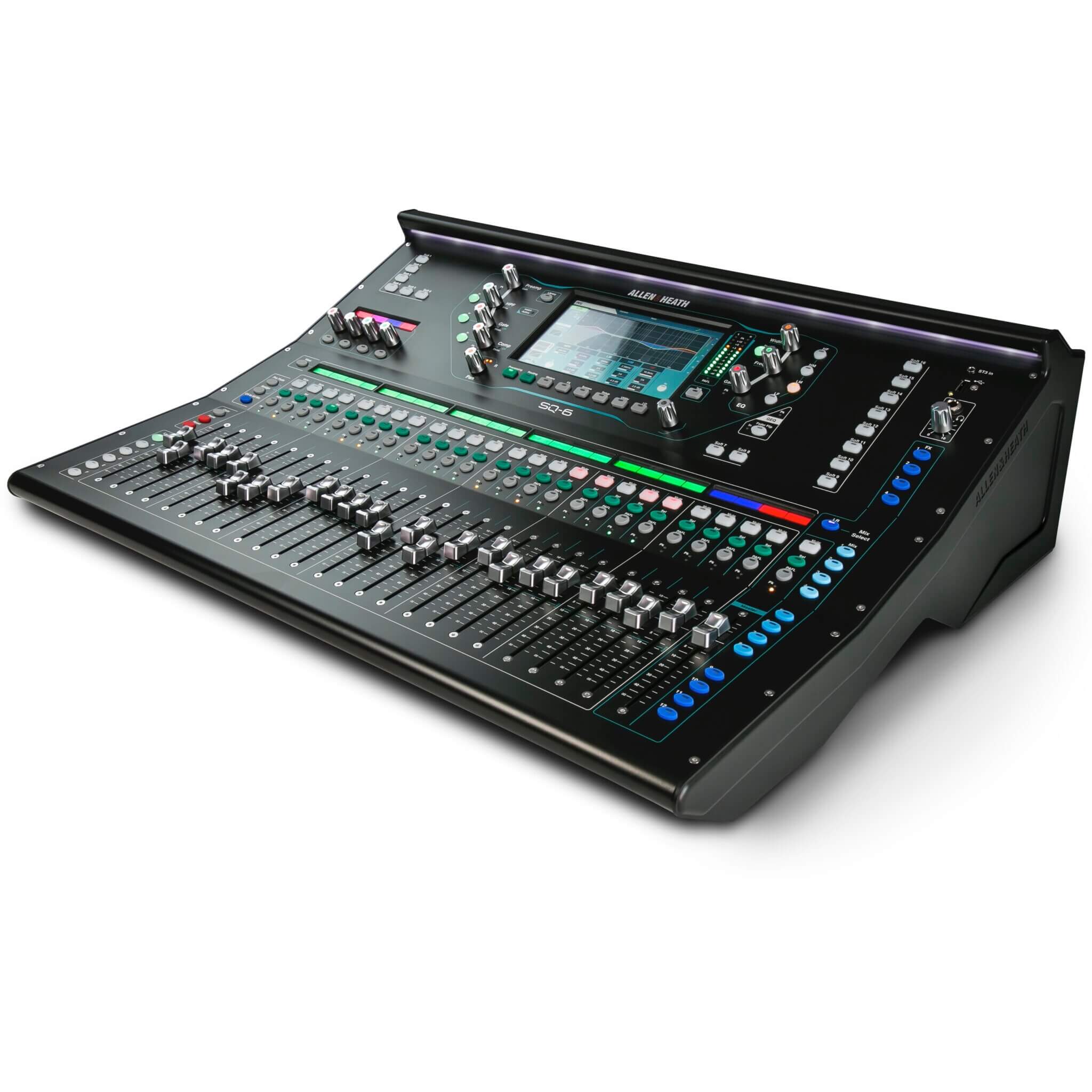 Allen & Heath SQ-6 48-channel Digital Mixer with 25 faders, angle left