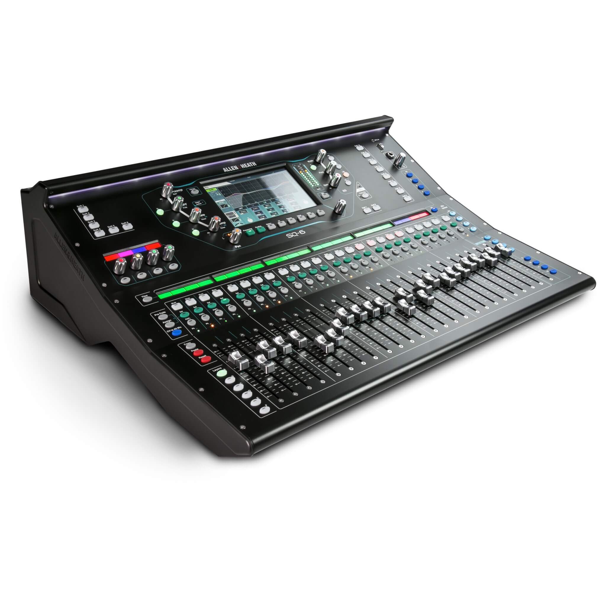 Allen & Heath SQ-6 48-channel Digital Mixer with 25 faders, angle right