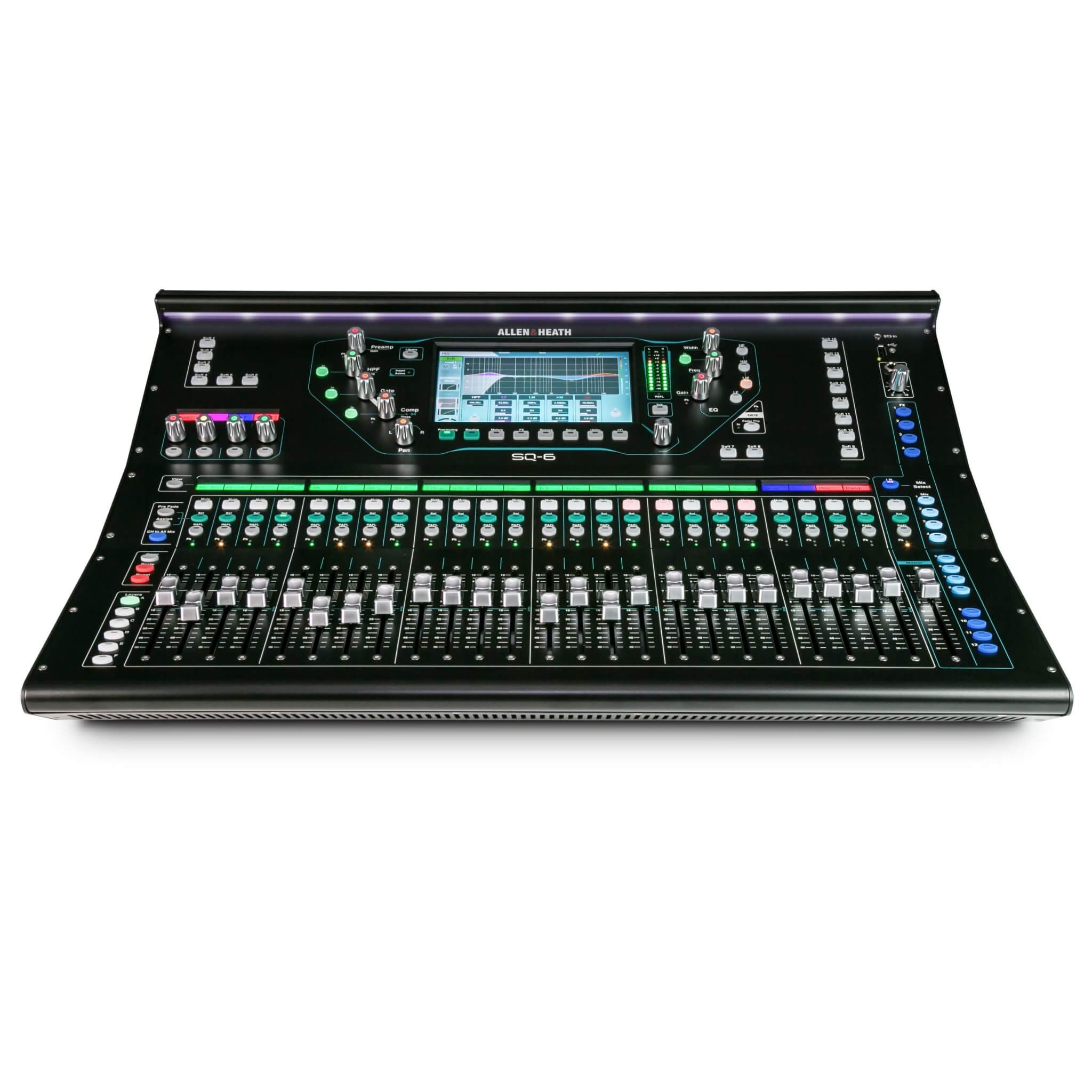 Allen & Heath SQ-6 48-channel Digital Mixer with 25 faders, front