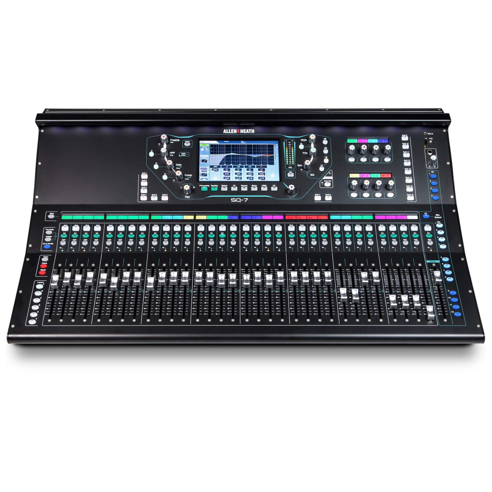 Allen & Heath SQ-7 48-channel Digital Mixer with 33 faders, front