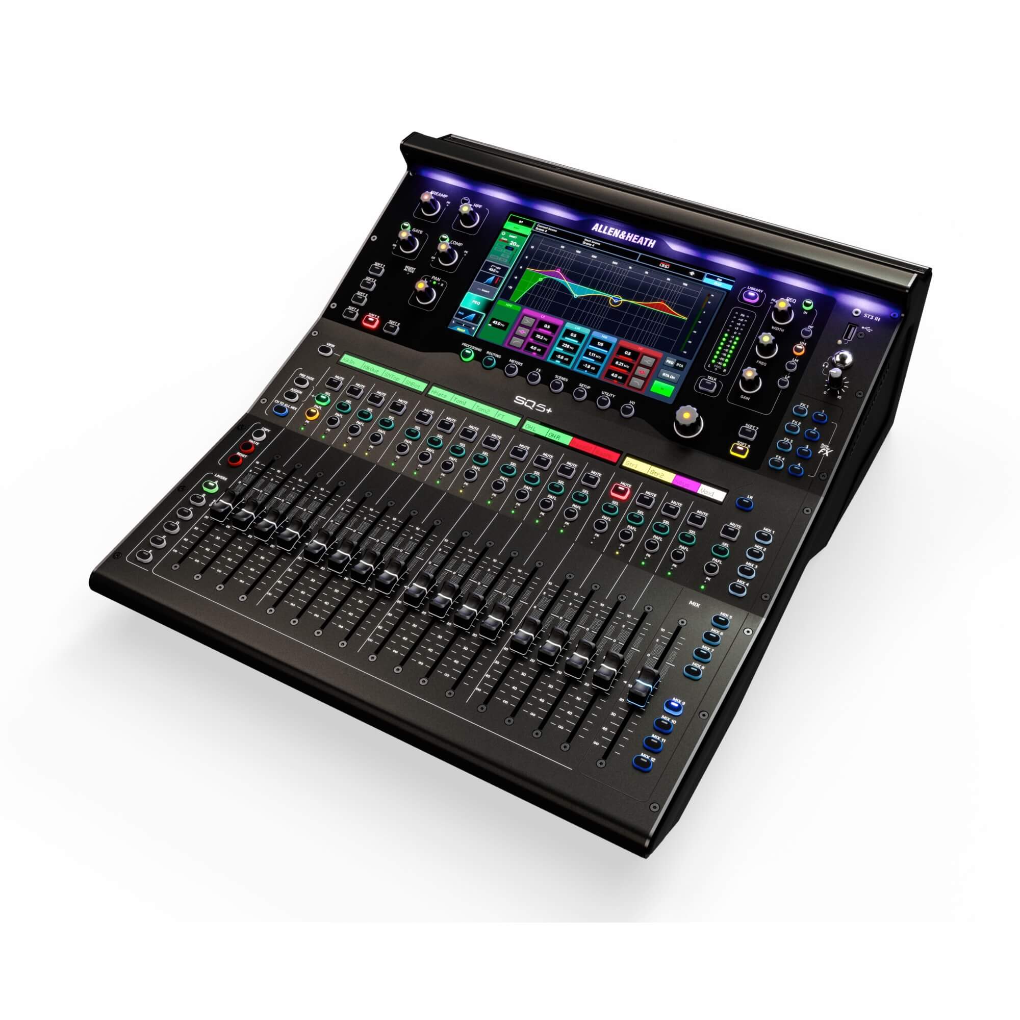 Allen & Heath SQ5+ - 48-ch Digital Mixer with RackUltra FX and 17 Faders, angle right