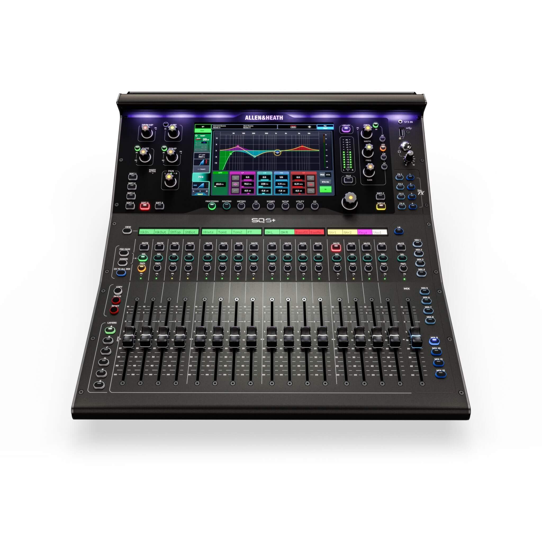 Allen & Heath SQ5+ - 48-ch Digital Mixer with RackUltra FX and 17 Faders, top