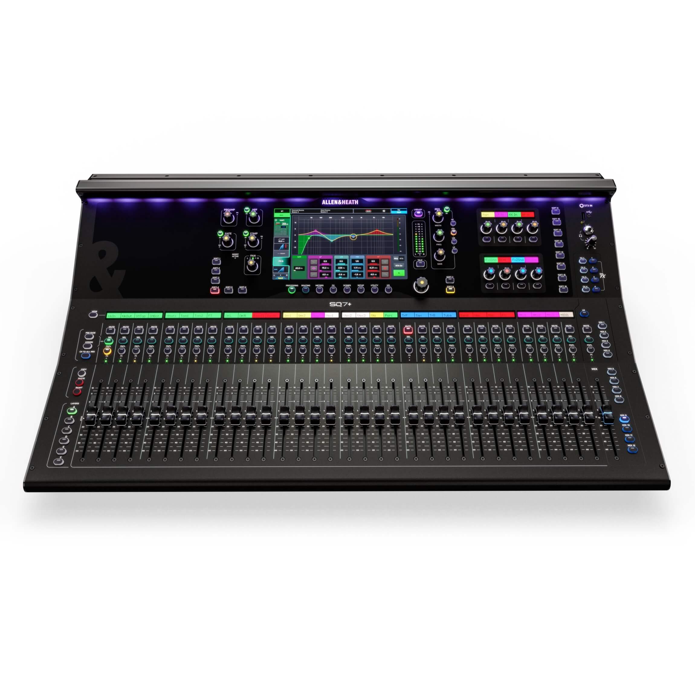 Allen & Heath SQ7+ - 48-ch Digital Mixer with RackUltra FX and 33 Faders, top