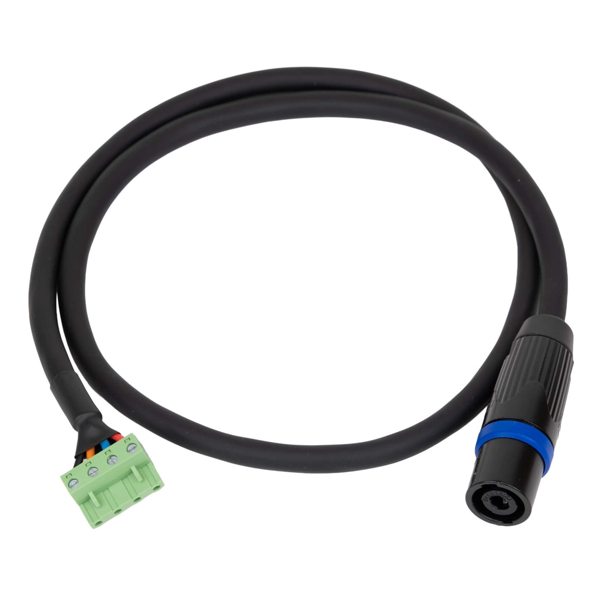 Ashly CBL-NL4F-7.6EBLKF-U - NL4-F to Euroblock-F Speaker Cable, 3ft