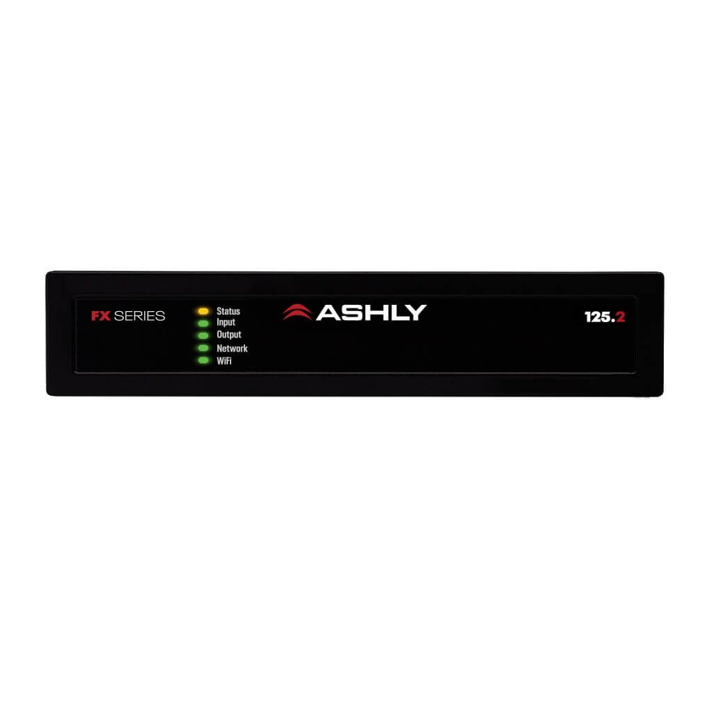 Ashly FX125.2 - Compact 2-Ch x 125W Power Amplifier with DSP, front