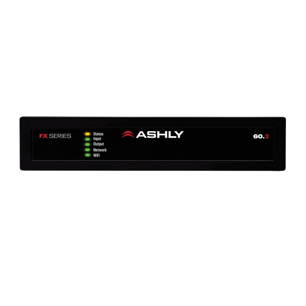 Ashly FX60.2 - Compact 2-Ch x 60W Power Amplifier with DSP, front