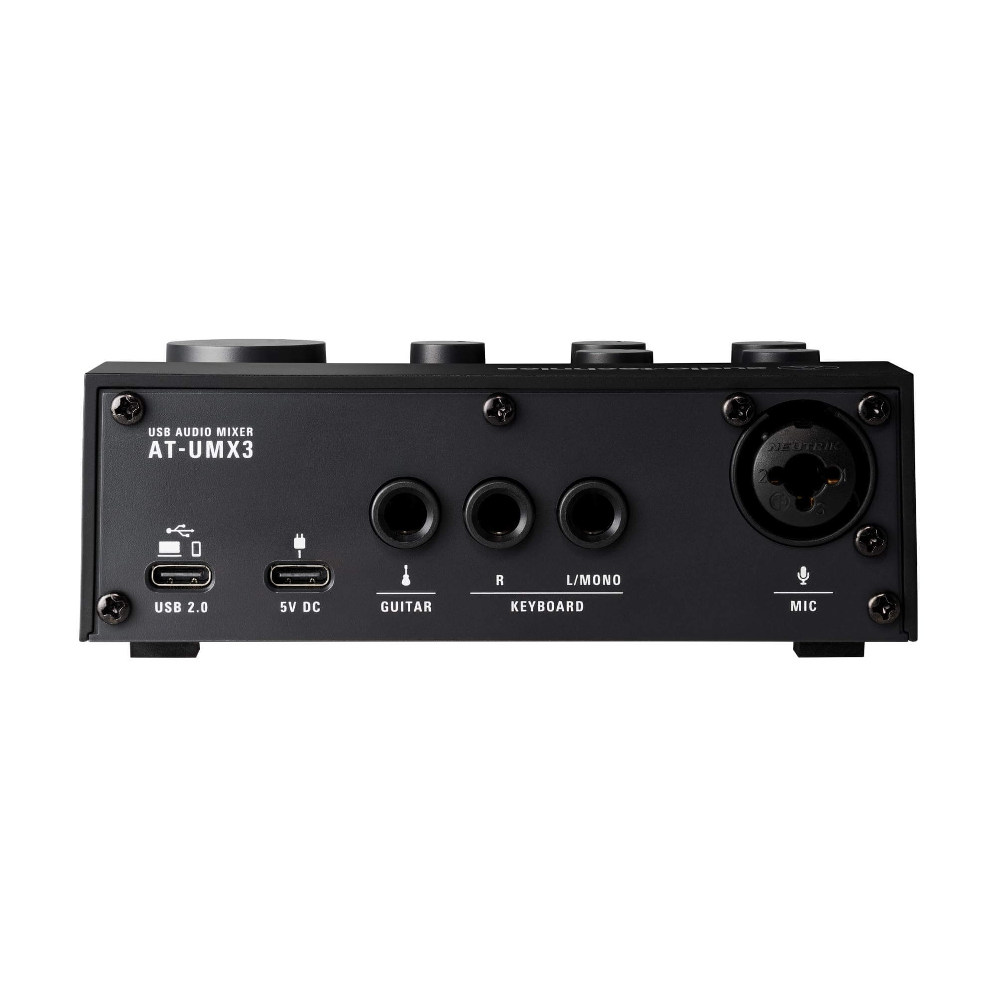 Audio-Technica AT-UMX3 - Livestreaming USB Audio Mixer, back