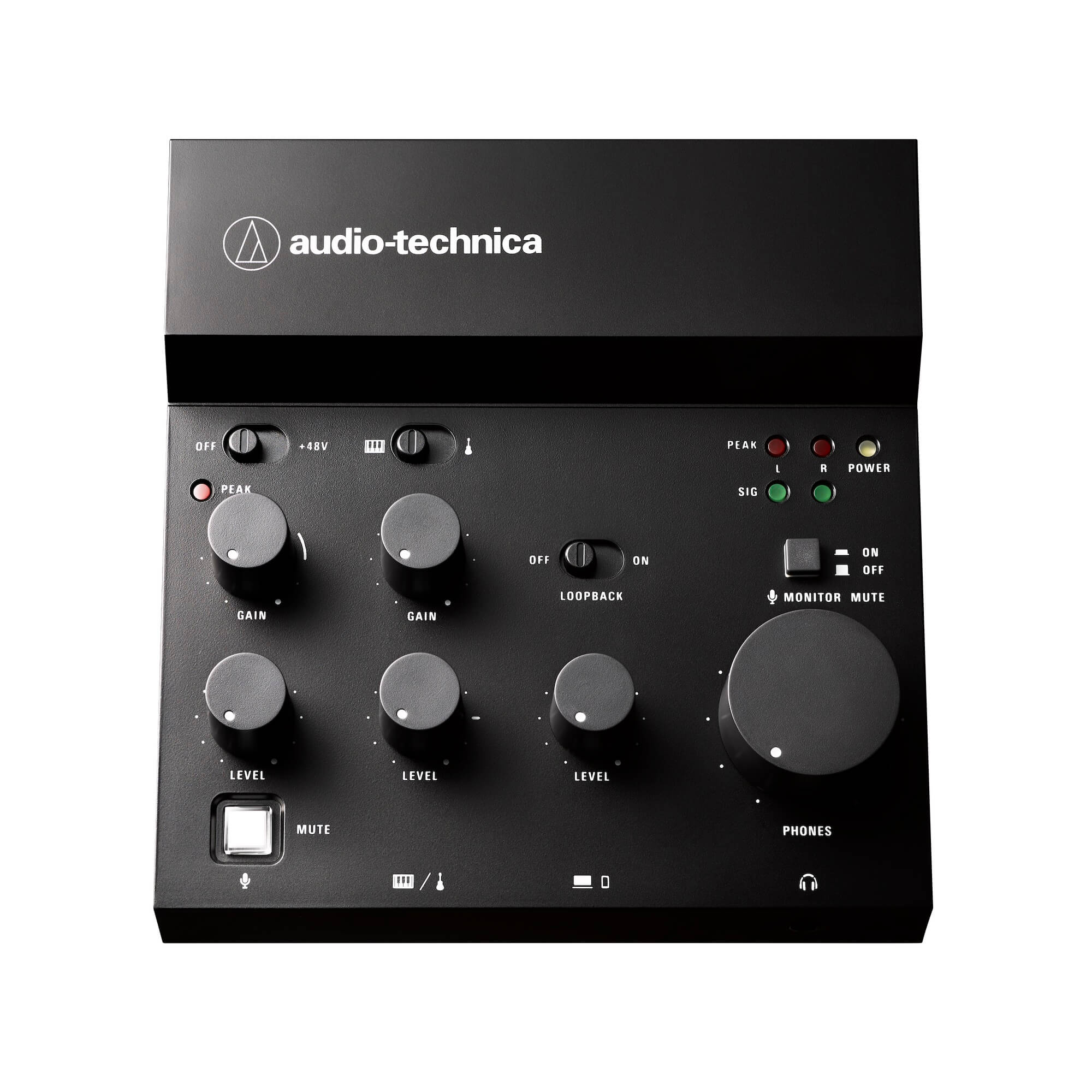 Audio-Technica AT-UMX3 - Livestreaming USB Audio Mixer, top