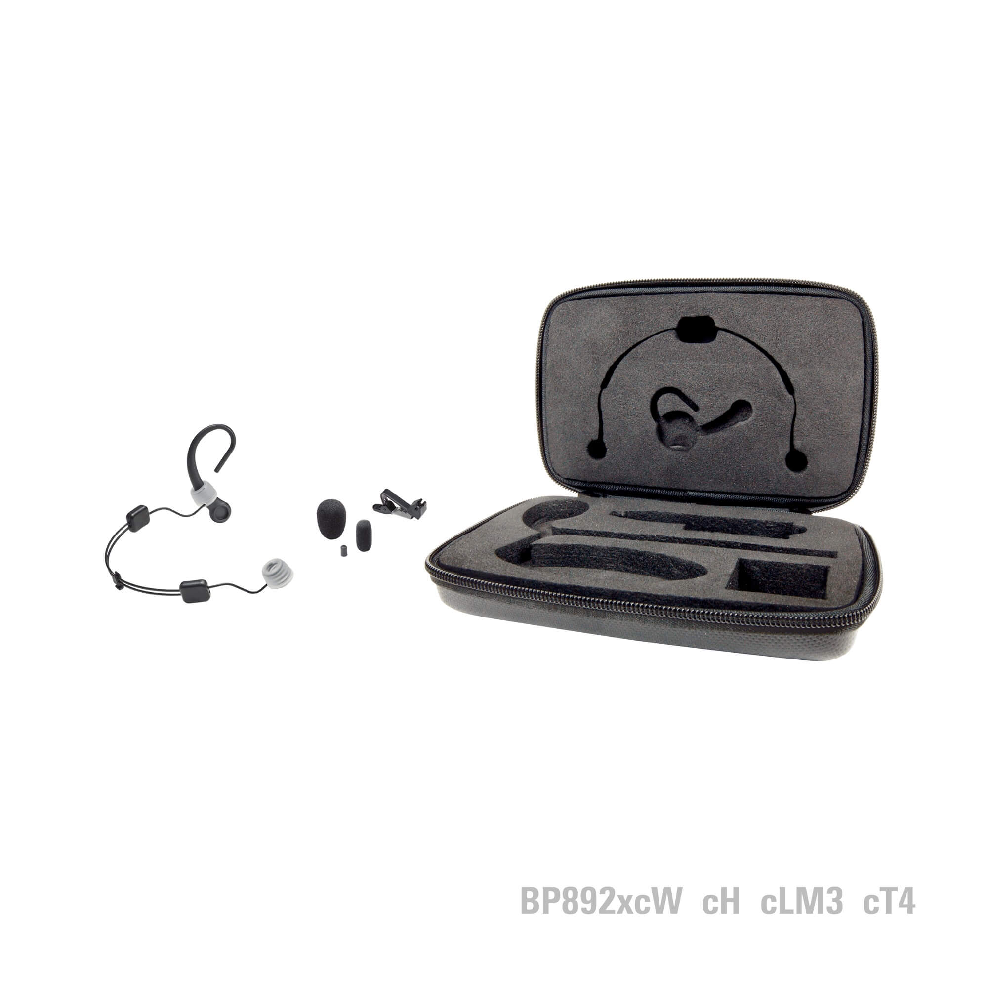 Audio-Technica BP892xcLM3 MicroSet - Omni Condenser Headworn Mic, accessories