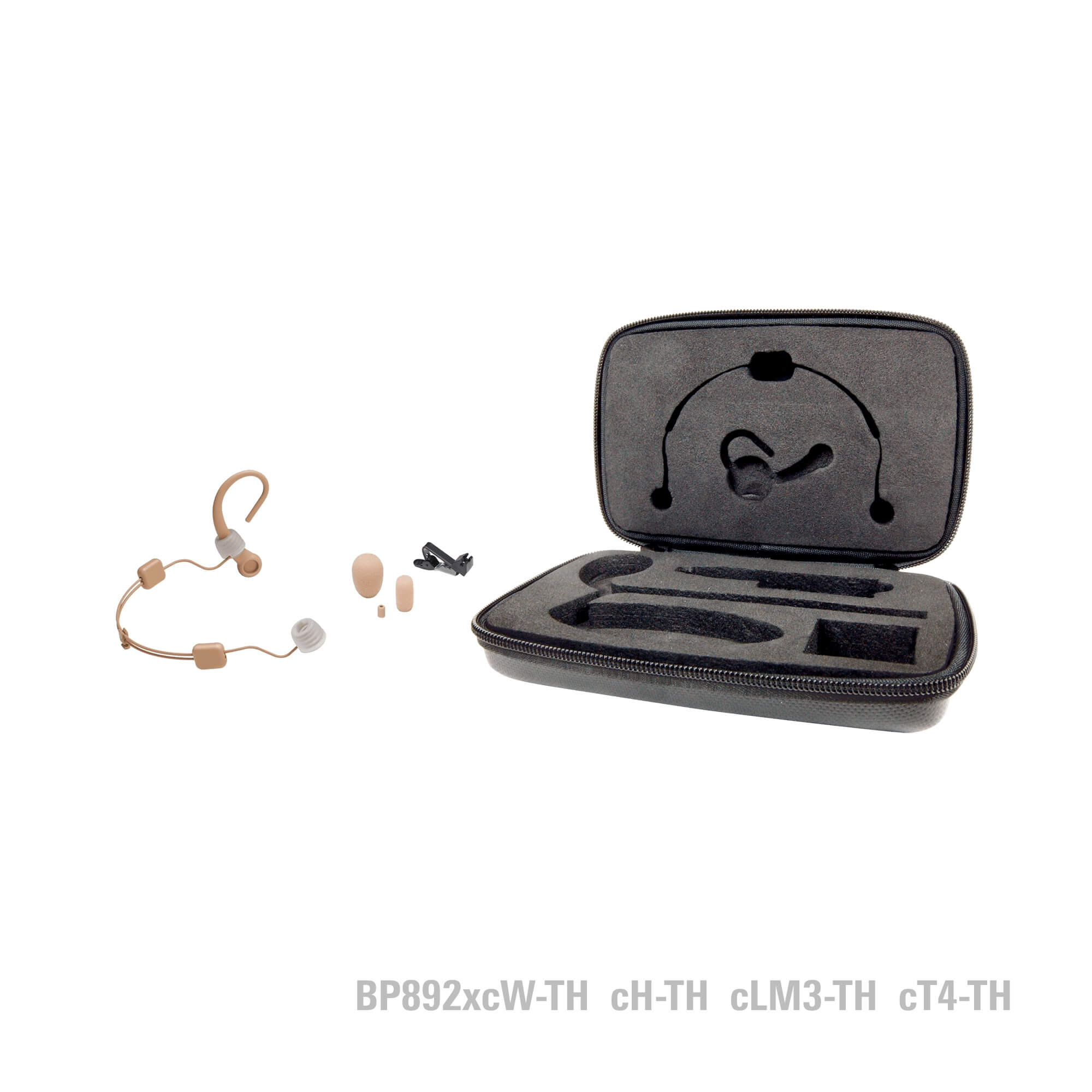Audio-Technica BP892xcW-TH MicroSet - Omni Condenser Headworn Mic, accessories