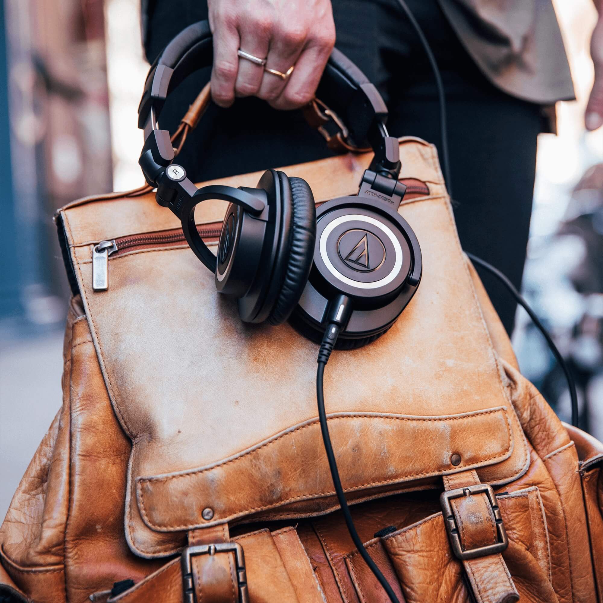 Audio-Technica ATH-M50x Professional Monitor Headphones, for the daily commute