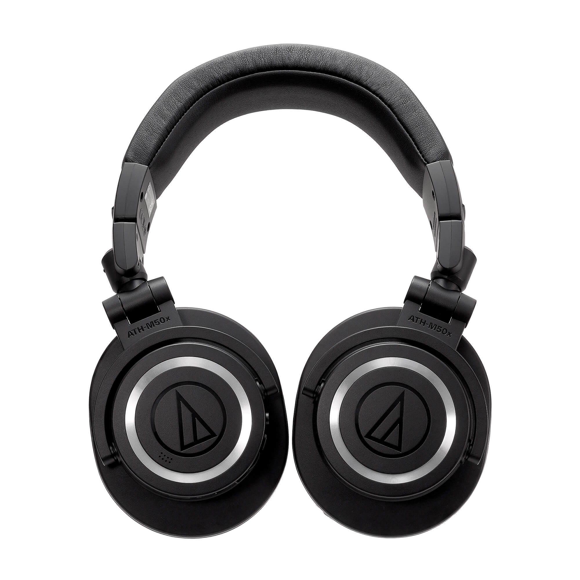 Audio-Technica ATH-M50xBT2 Bluetooth Wireless Over-Ear Headphones, ear cups rotated