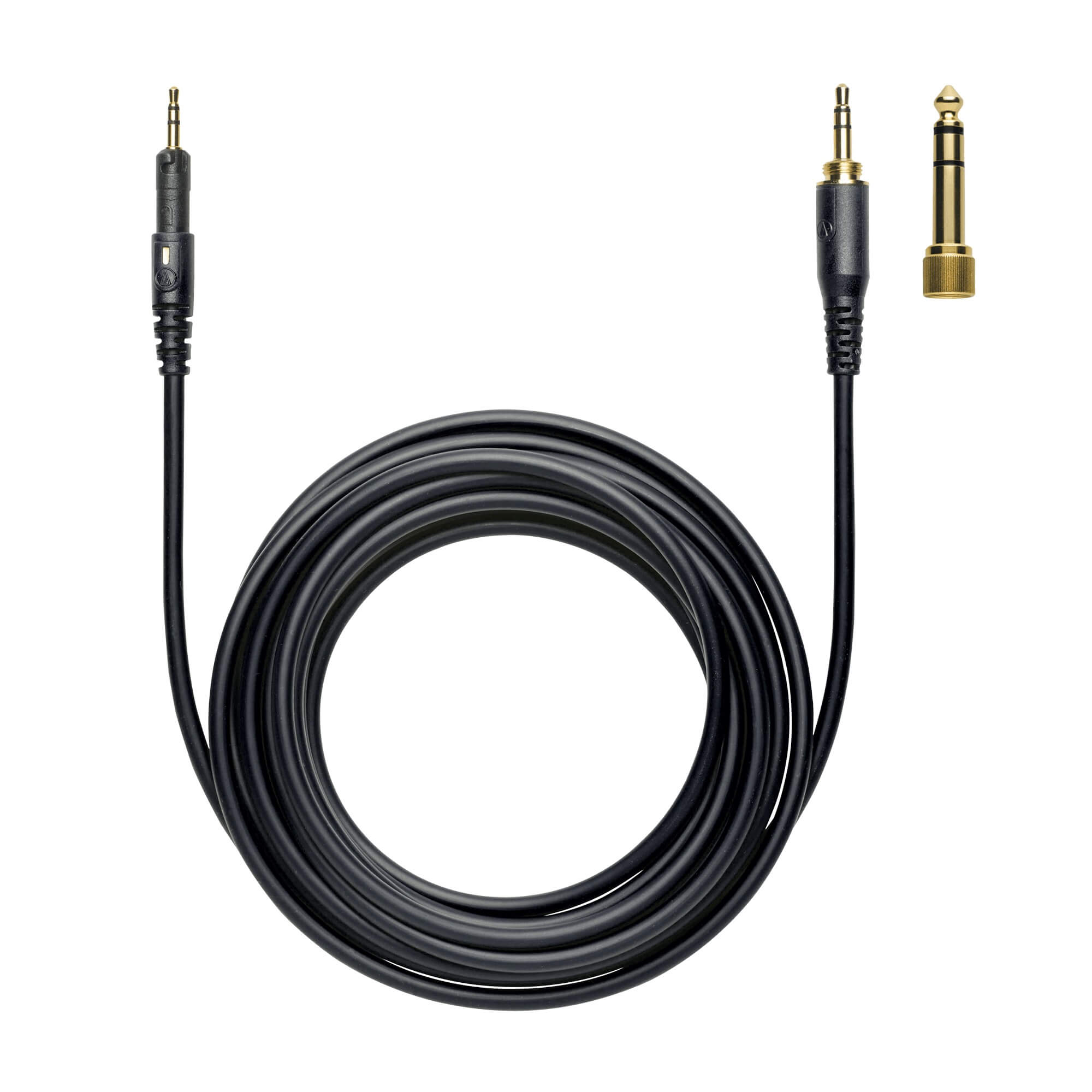 Audio-Technica ATH-M60x Professional Monitor Headphones, detachable straight audio cable with 1/4" plug adapter