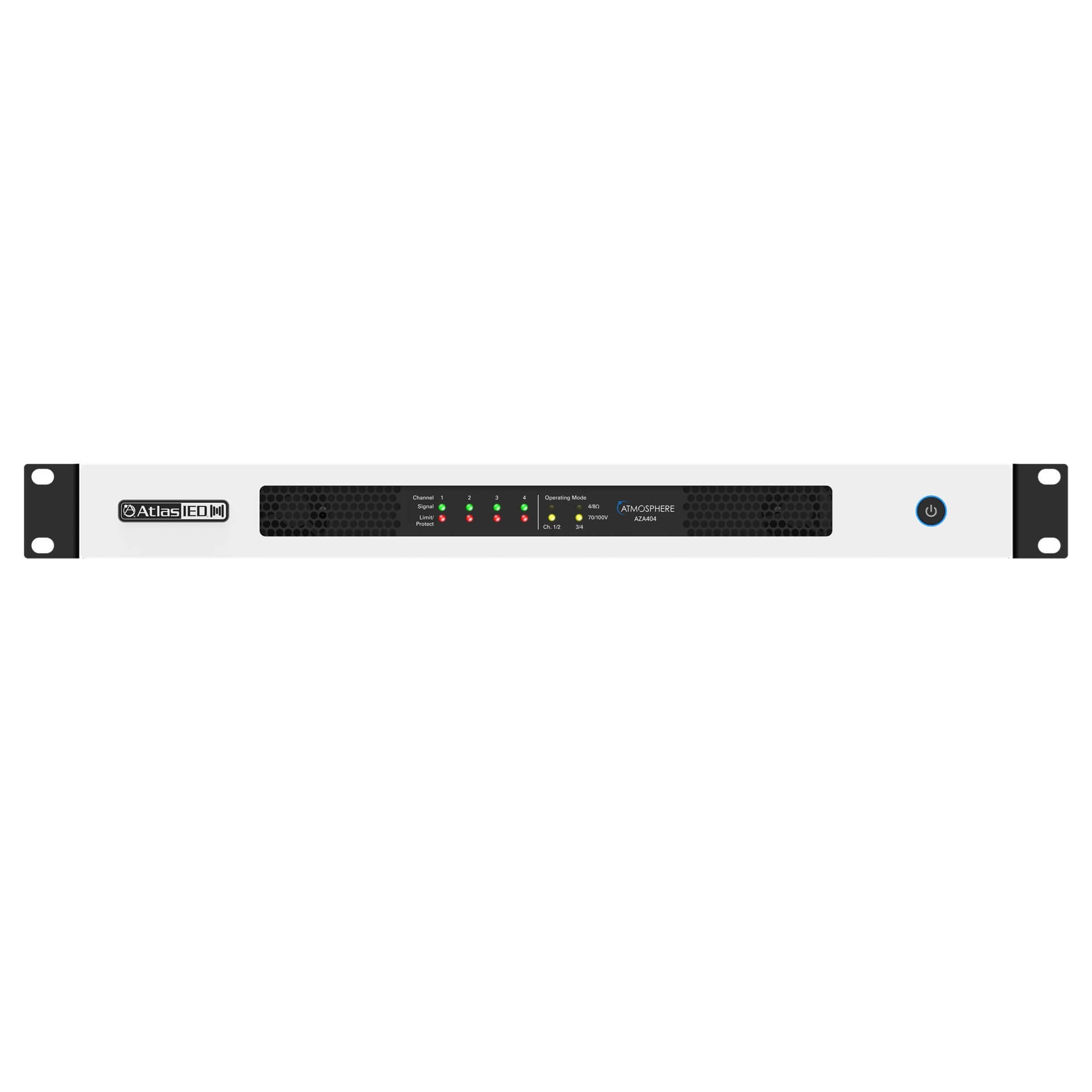 AtlasIED AZA404 - Atmosphere 400W Networkable 4-Ch Power Amplifier, rack ears