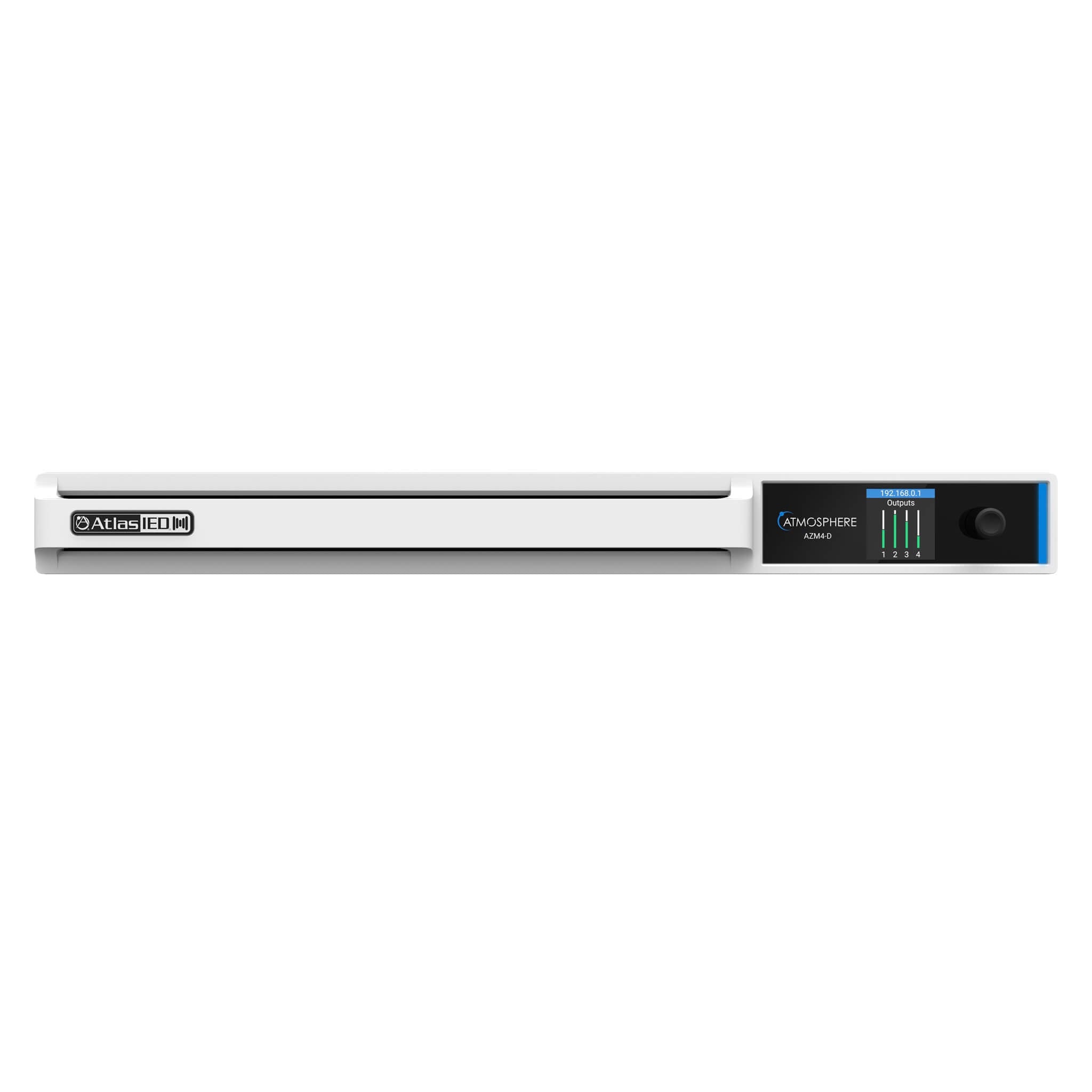 AtlasIED AZM4-D - Atmosphere 4-Zone Audio Processor with Dante, front