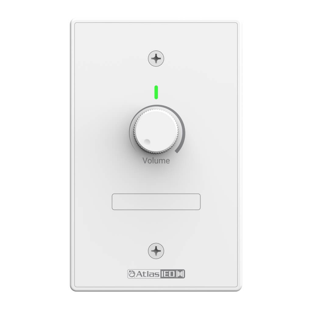 AtlasIED DMA-V - Single Zone Volume Control Wall Plate, front