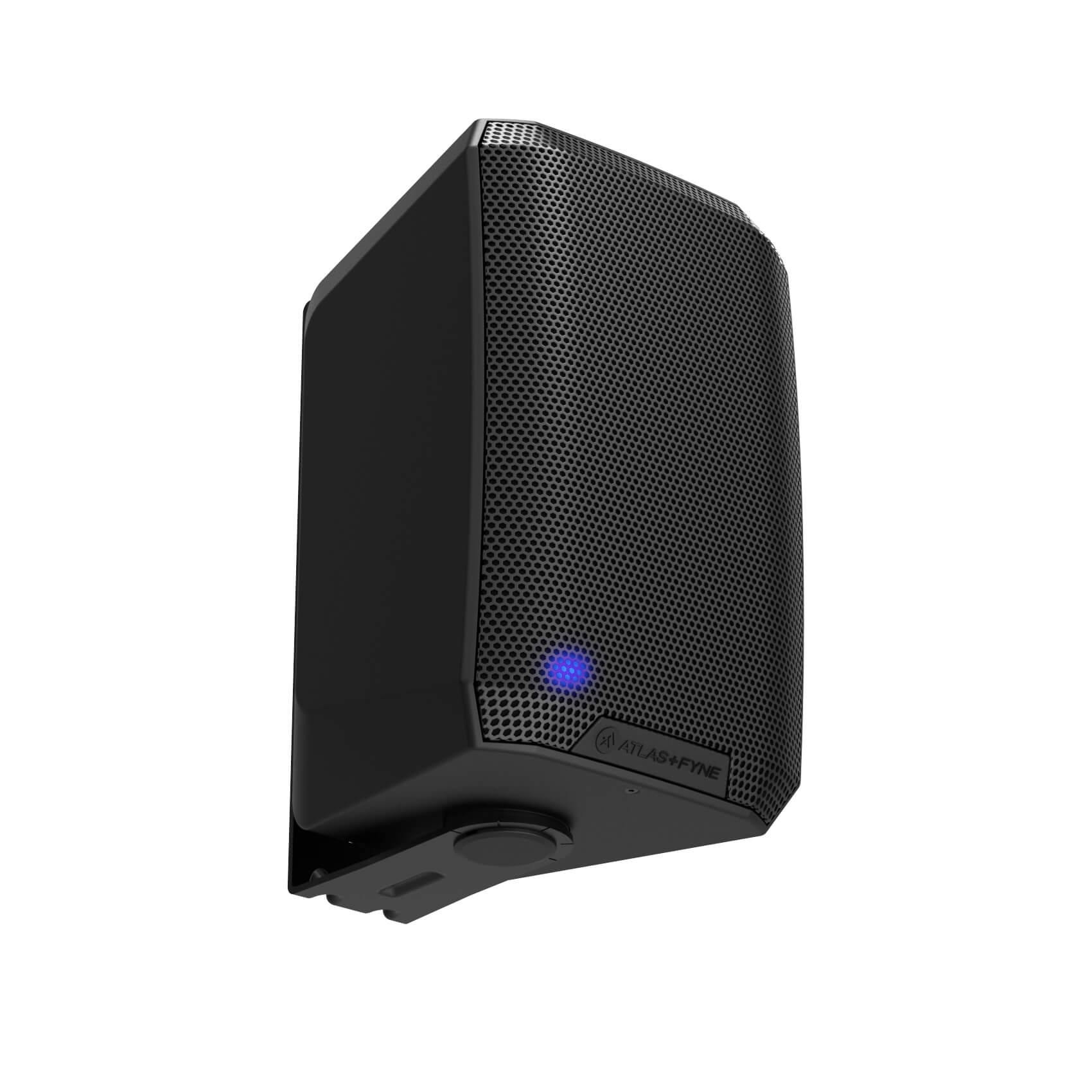 AtlasIED FS-4D-B - 4-in Dante PoE++ IsoFlare Surface-Mount Speaker, angle