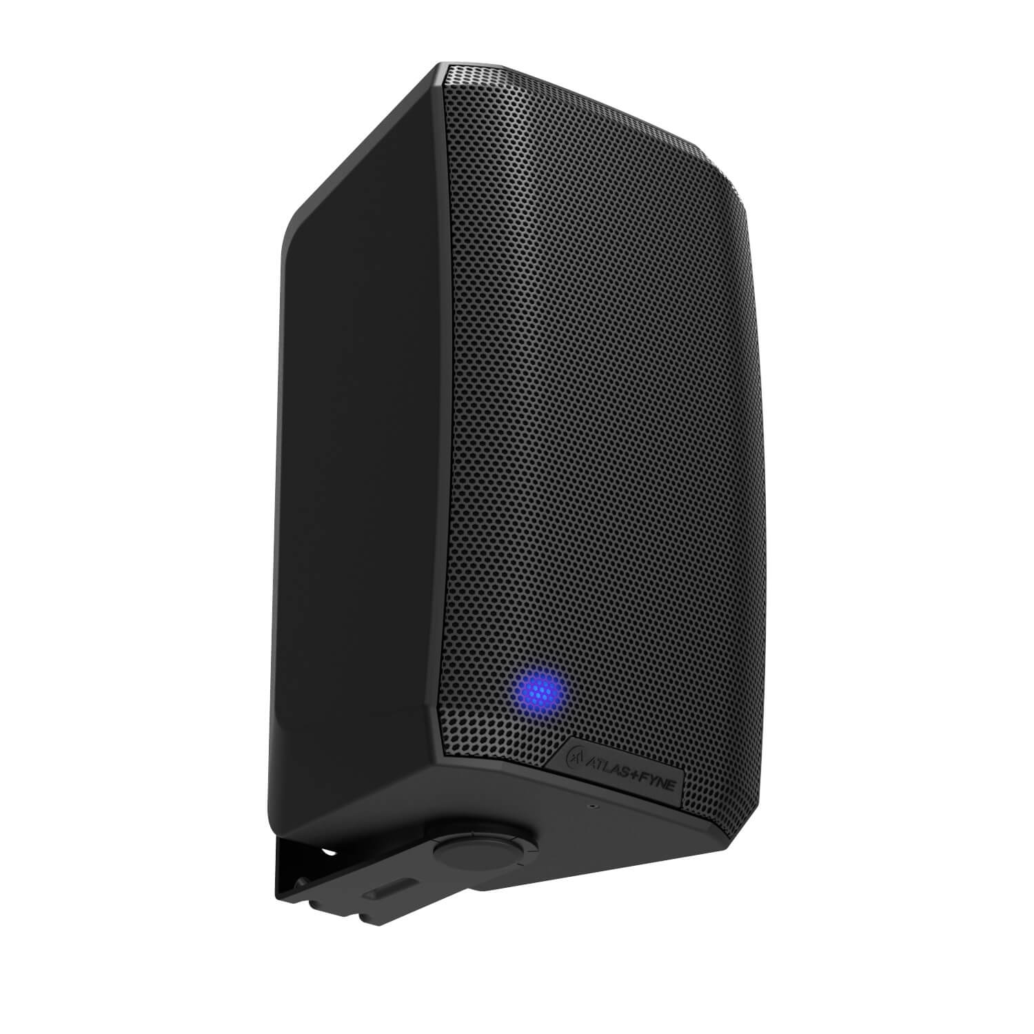 AtlasIED FS-6D-B - 6-in Dante PoE++ IsoFlare Surface-Mount Speaker, aangle