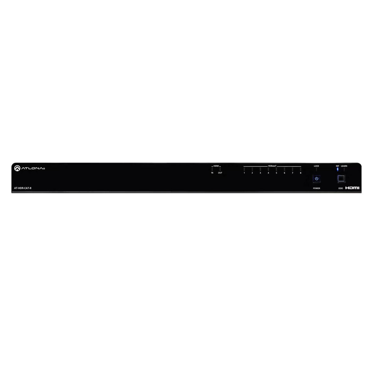 Atlona AT-HDR-CAT-8 - 1x8 4K HDR HDMI to HDBaseT Distribution Amp, front